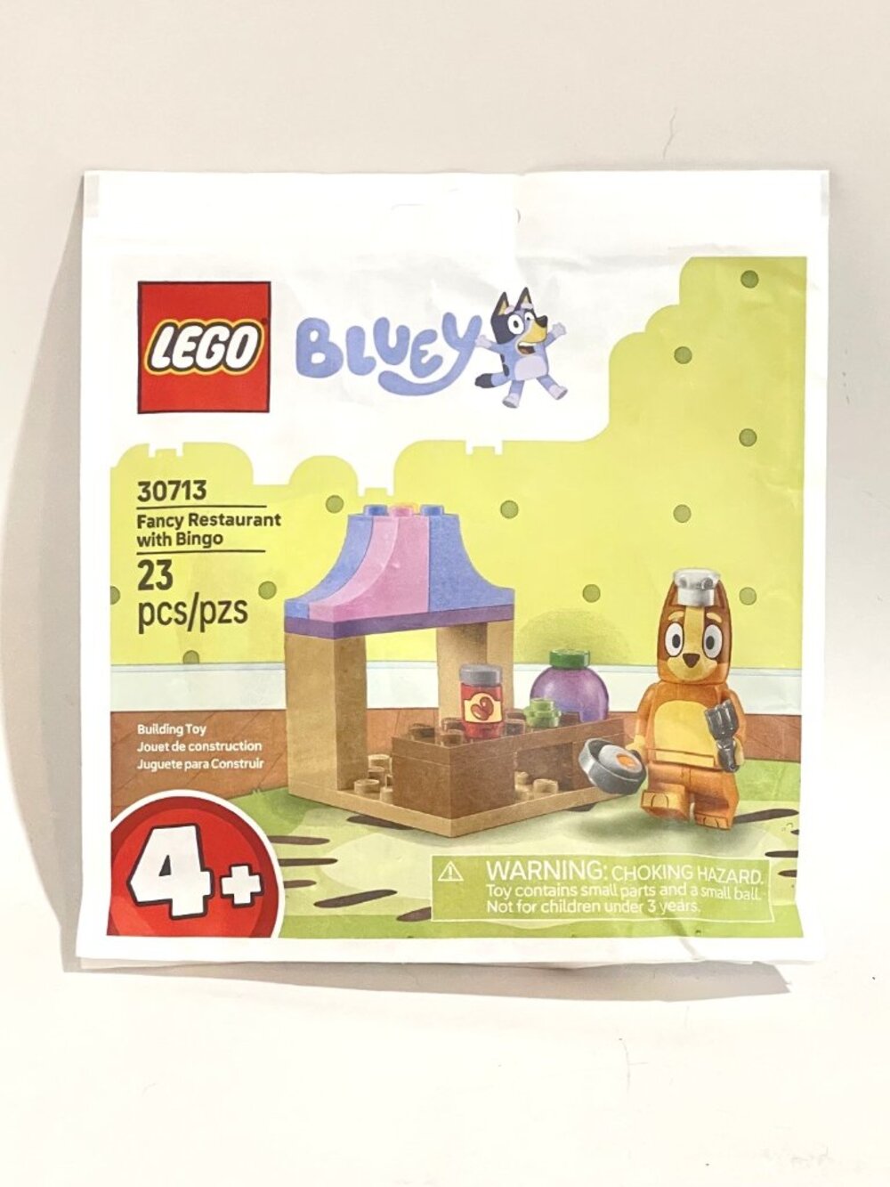 Lego Bluey 30713 Fancy Restaurant with Bingo Paper bag New in Hand